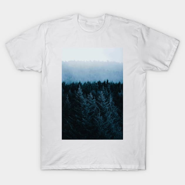 Vibrant Misty Forest T-Shirt by AshStore